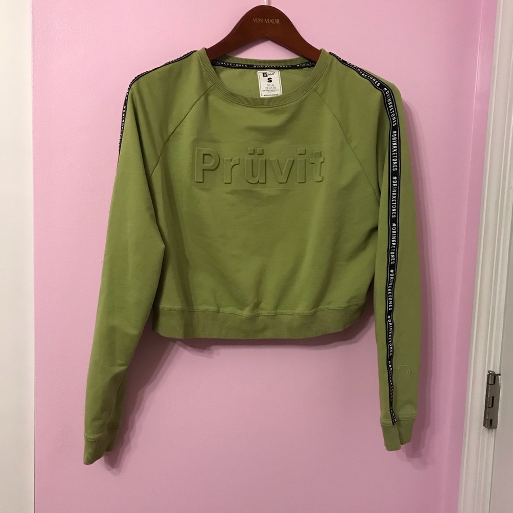 Pruvit #DrinkKetones Crop Top Crew Neck Sweat Shirt #PruvitEveryday
